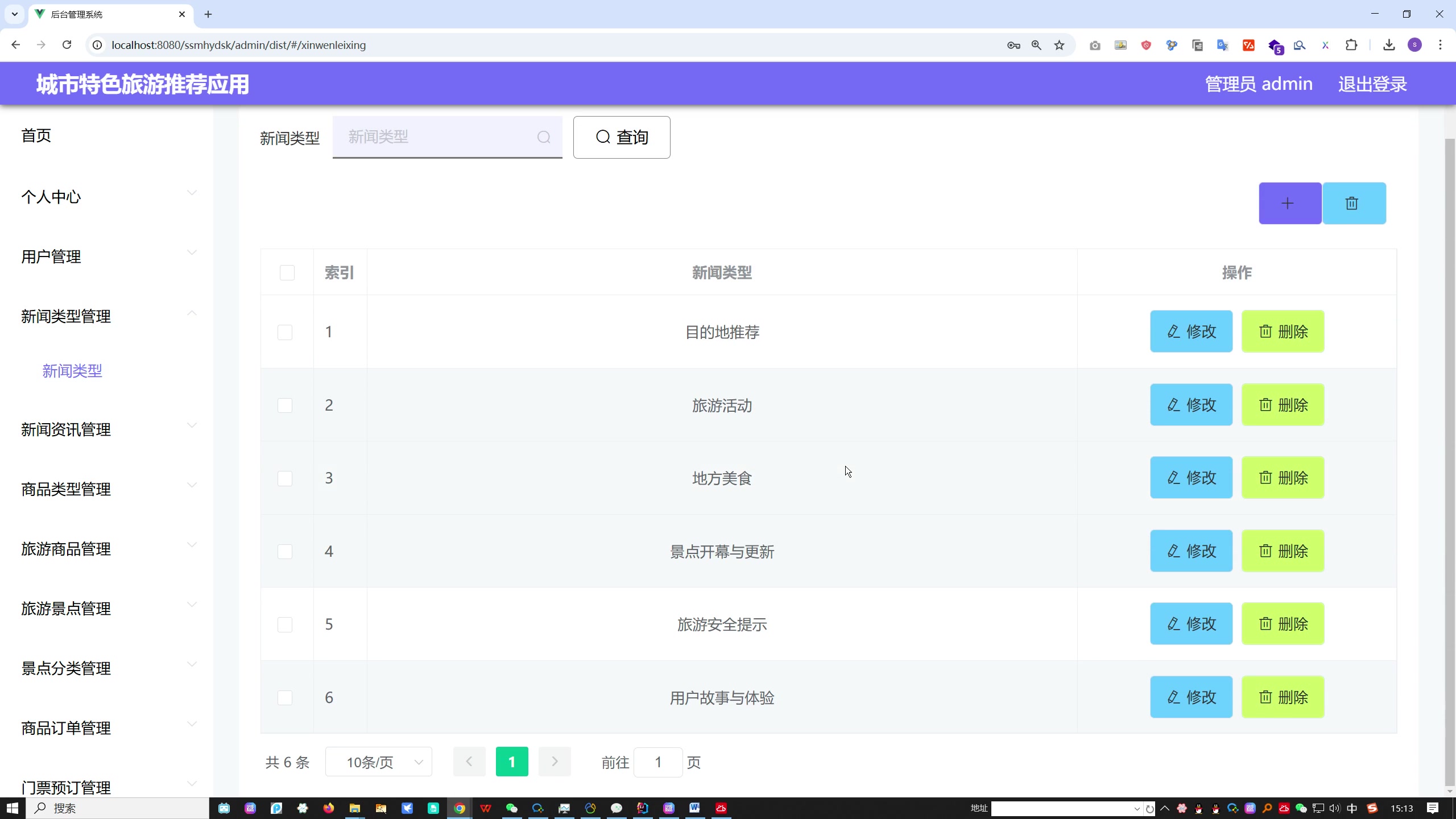 基于微信小程序的城市特色旅游推荐应用的设计与实现（SSM框架+MySQL)+一稿+答辩ppt